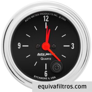 Analog Clock AUTOMETER 2585