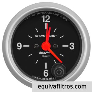 Analog Clock AUTOMETER 3385